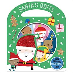 Busy Windows Santa's Gifts