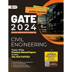 GATE 2024 Civil Engineering - 33 Years Topic Wise Previous Solved Papers