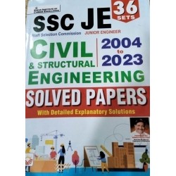 SSC JE Civil & Structural Engineering 2004 to2023 Solved Papers 36 Sets