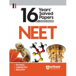 16 Years' Solved Papers 2023-2008 NEET (Physics + Chemistry + Biology)
