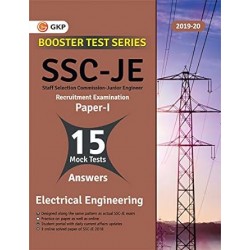 Booster Test Series : SSC-JE Recruitement Examination Paper 1 Electrical Engineering 15 Mock Tests (