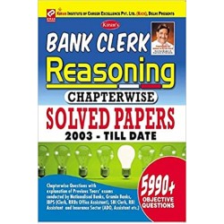 Kiran’s Bank Clerk Reasoning Chapterwise Solved papers