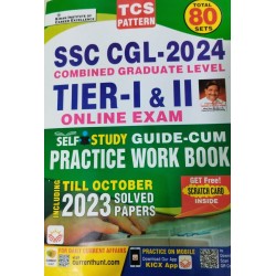 SSC CGL -2024 TIER-I & II Online Exam Self Study Guide-Cum Practice Work Book 80 Sets