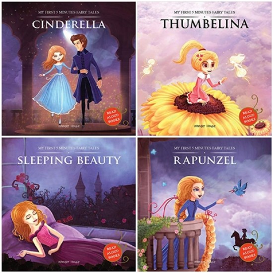 My First 5 Minutes Fairy Tales Cinderella,Thumbelina,Rapunzel,Sleeping  Beauty:Traditional Fairy Tales For Children (Abridged and Retold