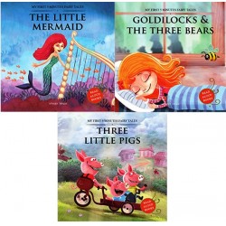 My First 5 Minutes Fairy Tales Three little pigs,Goldilocks And The Three Bears,Mermaid: Traditional Fairy Tales For Children